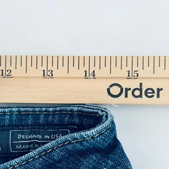 Miss Me Jeans Women’s 30 X 31 Blue Skinny Mid Rise Stretch Denim Rocker - Picture 7 of 10